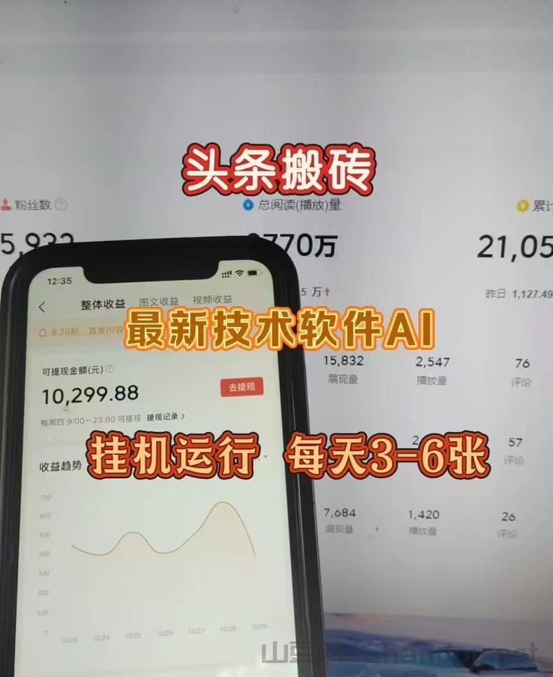 久久兼职：头条号托管挣钱真的吗